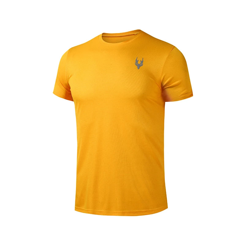 Men's Running T-Shirt Summer Sport Tops Tee Jersey Male Football Clothing Quick Dry Tshirt Gym Fitness Workout T Shirt Men
