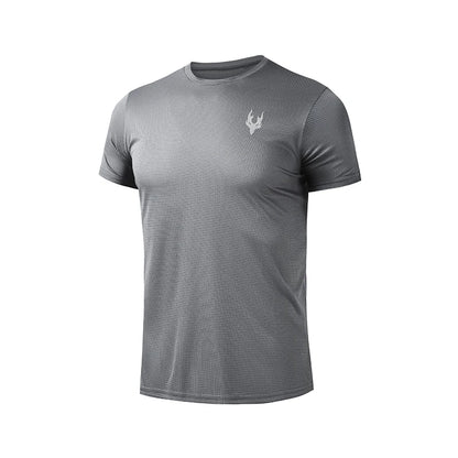 Men's Running T-Shirt Summer Sport Tops Tee Jersey Male Football Clothing Quick Dry Tshirt Gym Fitness Workout T Shirt Men
